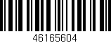 Código de barras (EAN, GTIN, SKU, ISBN): '46165604'