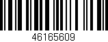 Código de barras (EAN, GTIN, SKU, ISBN): '46165609'