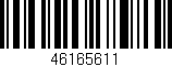 Código de barras (EAN, GTIN, SKU, ISBN): '46165611'