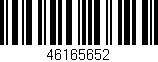 Código de barras (EAN, GTIN, SKU, ISBN): '46165652'