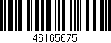 Código de barras (EAN, GTIN, SKU, ISBN): '46165675'