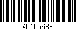 Código de barras (EAN, GTIN, SKU, ISBN): '46165688'