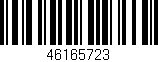 Código de barras (EAN, GTIN, SKU, ISBN): '46165723'
