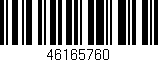 Código de barras (EAN, GTIN, SKU, ISBN): '46165760'