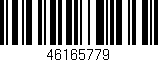 Código de barras (EAN, GTIN, SKU, ISBN): '46165779'