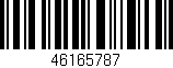 Código de barras (EAN, GTIN, SKU, ISBN): '46165787'
