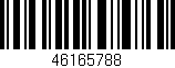 Código de barras (EAN, GTIN, SKU, ISBN): '46165788'
