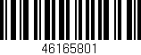 Código de barras (EAN, GTIN, SKU, ISBN): '46165801'