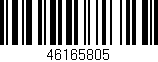 Código de barras (EAN, GTIN, SKU, ISBN): '46165805'