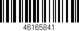 Código de barras (EAN, GTIN, SKU, ISBN): '46165841'