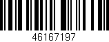 Código de barras (EAN, GTIN, SKU, ISBN): '46167197'