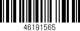 Código de barras (EAN, GTIN, SKU, ISBN): '46191565'