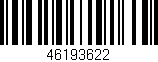 Código de barras (EAN, GTIN, SKU, ISBN): '46193622'