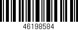 Código de barras (EAN, GTIN, SKU, ISBN): '46198584'