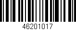 Código de barras (EAN, GTIN, SKU, ISBN): '46201017'