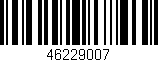 Código de barras (EAN, GTIN, SKU, ISBN): '46229007'