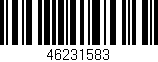 Código de barras (EAN, GTIN, SKU, ISBN): '46231583'
