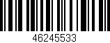 Código de barras (EAN, GTIN, SKU, ISBN): '46245533'