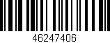 Código de barras (EAN, GTIN, SKU, ISBN): '46247406'