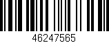Código de barras (EAN, GTIN, SKU, ISBN): '46247565'