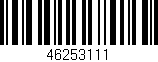 Código de barras (EAN, GTIN, SKU, ISBN): '46253111'