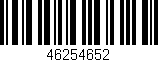 Código de barras (EAN, GTIN, SKU, ISBN): '46254652'