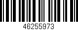 Código de barras (EAN, GTIN, SKU, ISBN): '46255973'