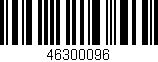 Código de barras (EAN, GTIN, SKU, ISBN): '46300096'
