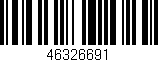 Código de barras (EAN, GTIN, SKU, ISBN): '46326691'