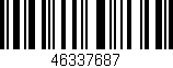 Código de barras (EAN, GTIN, SKU, ISBN): '46337687'