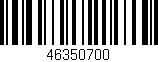 Código de barras (EAN, GTIN, SKU, ISBN): '46350700'