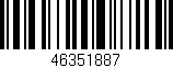 Código de barras (EAN, GTIN, SKU, ISBN): '46351887'