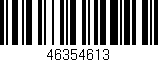 Código de barras (EAN, GTIN, SKU, ISBN): '46354613'