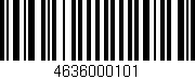 Código de barras (EAN, GTIN, SKU, ISBN): '4636000101'
