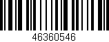 Código de barras (EAN, GTIN, SKU, ISBN): '46360546'