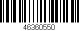 Código de barras (EAN, GTIN, SKU, ISBN): '46360550'