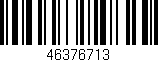 Código de barras (EAN, GTIN, SKU, ISBN): '46376713'