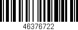 Código de barras (EAN, GTIN, SKU, ISBN): '46376722'