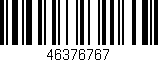 Código de barras (EAN, GTIN, SKU, ISBN): '46376767'