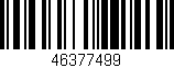 Código de barras (EAN, GTIN, SKU, ISBN): '46377499'
