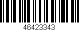 Código de barras (EAN, GTIN, SKU, ISBN): '46423343'
