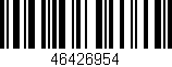 Código de barras (EAN, GTIN, SKU, ISBN): '46426954'