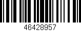 Código de barras (EAN, GTIN, SKU, ISBN): '46428957'