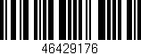 Código de barras (EAN, GTIN, SKU, ISBN): '46429176'