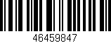 Código de barras (EAN, GTIN, SKU, ISBN): '46459847'