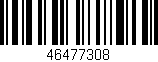 Código de barras (EAN, GTIN, SKU, ISBN): '46477308'