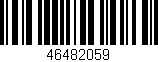 Código de barras (EAN, GTIN, SKU, ISBN): '46482059'