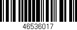 Código de barras (EAN, GTIN, SKU, ISBN): '46536017'
