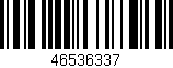 Código de barras (EAN, GTIN, SKU, ISBN): '46536337'
