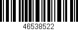 Código de barras (EAN, GTIN, SKU, ISBN): '46538522'